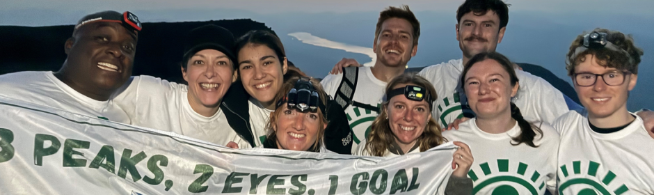 Three Peaks Team a the top of Ben Nevis