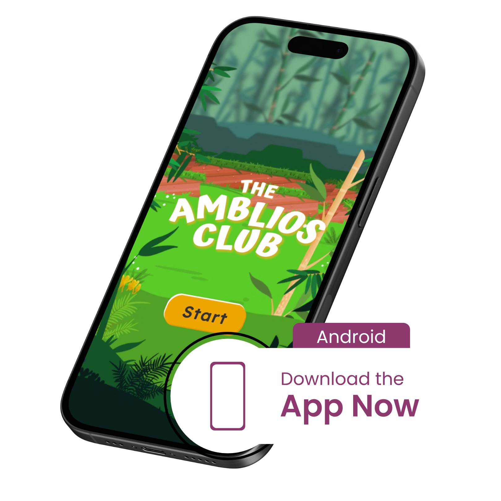 Amblios Club app screen 