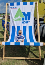 Adams Morey child in deckchair