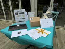 Raffle prizes at Gin tasting event 