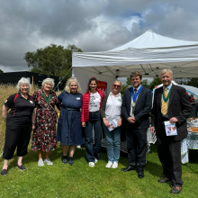 Gift of Sight team with the former Test Valley Mayor and Southampton Sheriff