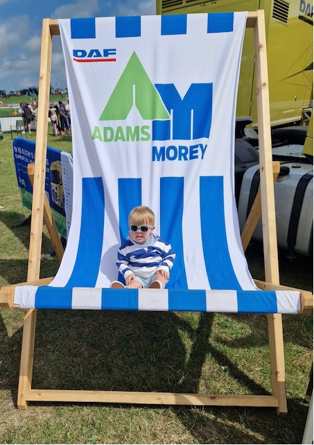 Adams Morey child in deckchair